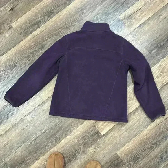 L.L. Bean Women's Full Zip Fleece Jacket Purple/Plum size Medium-Reg Polartec - Picture 8 of 14